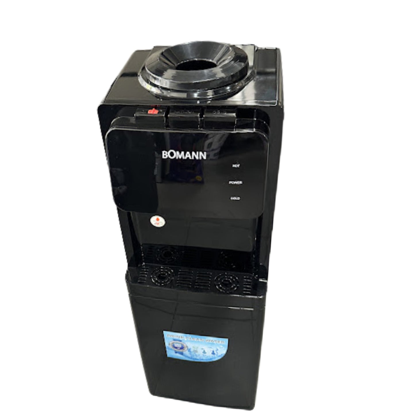BOMANN Top-loaded water dispenser with storage cabinet