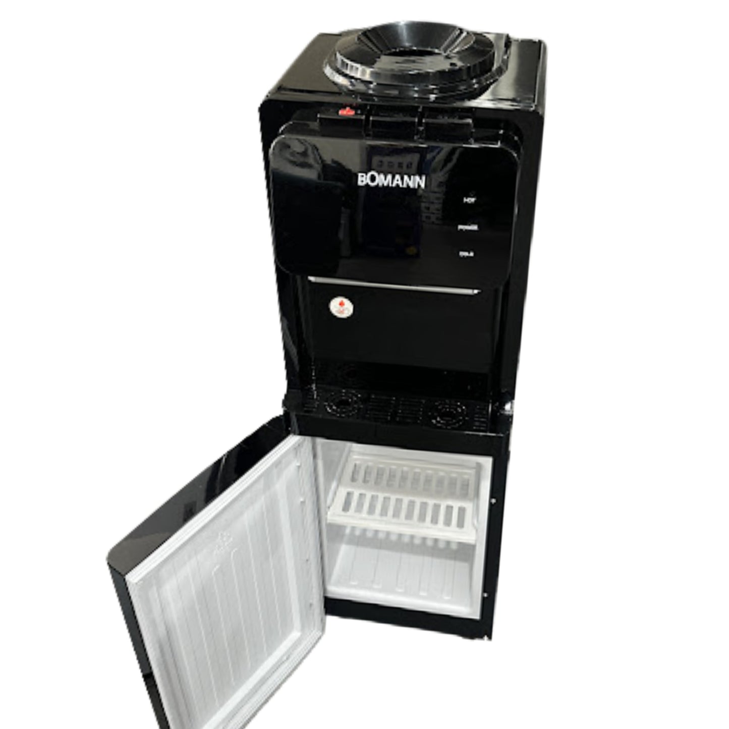 BOMANN Top-loaded water dispenser with storage cabinet