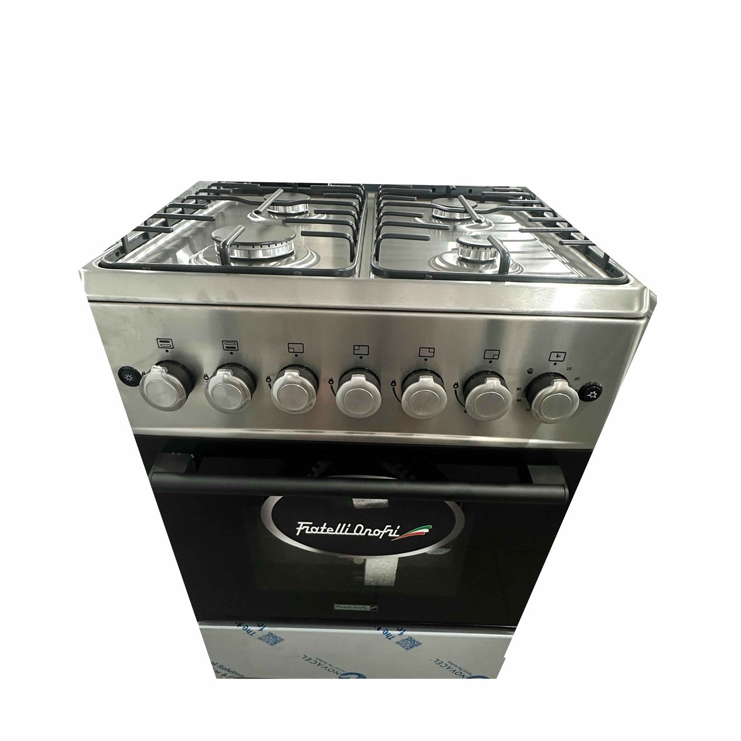 Fratelli onofri Freestanding Gas Cooker 4 burners 1 Door - grey - 60x55 cm