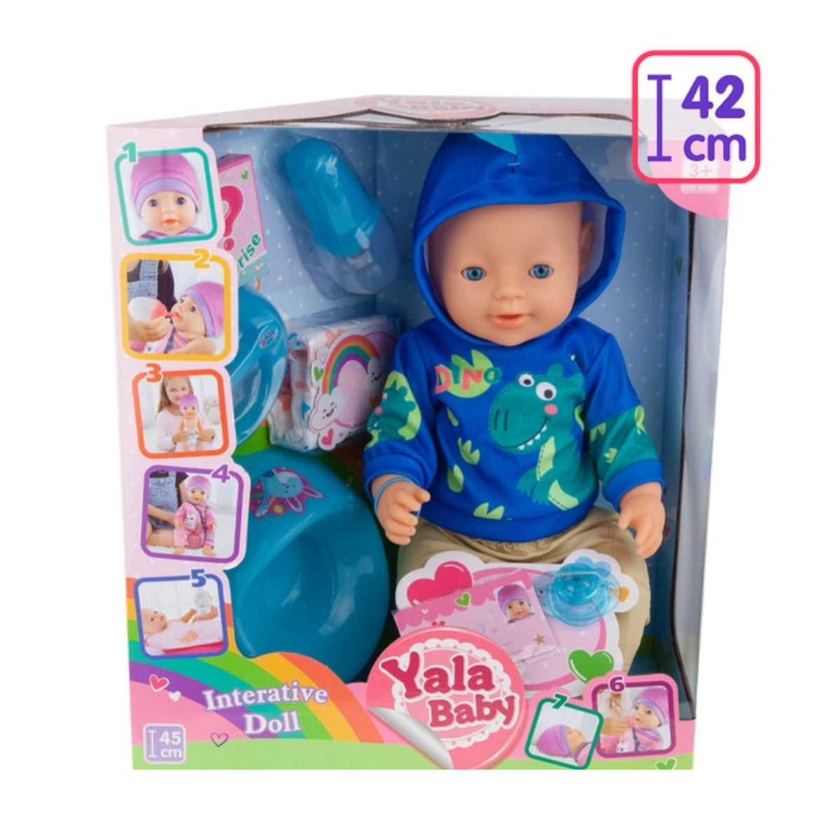 A-Toys – Functional Baby Doll, 45 cm