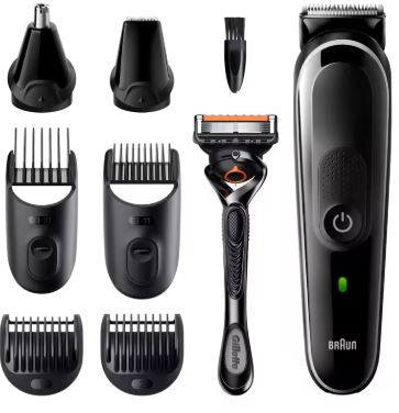 Braun cordless Shaver 8 in 1 face and Hair Styling hair and body