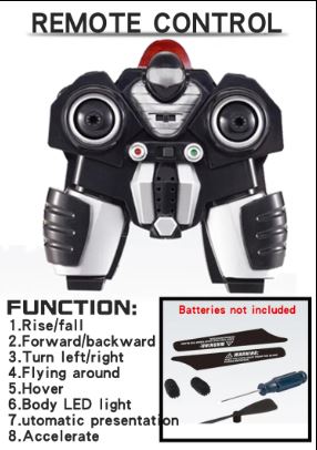 ARMY Design Magicwand Expert Rainbow 2-Channel Radio Remote Controlled Helicopter
