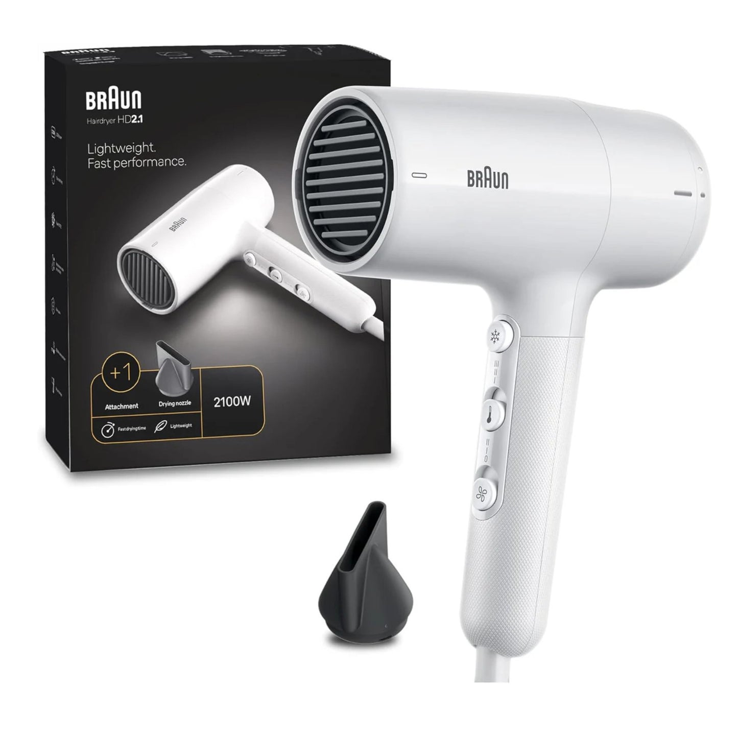 Braun HD2.1 Hair Dryer 2100 Watts |