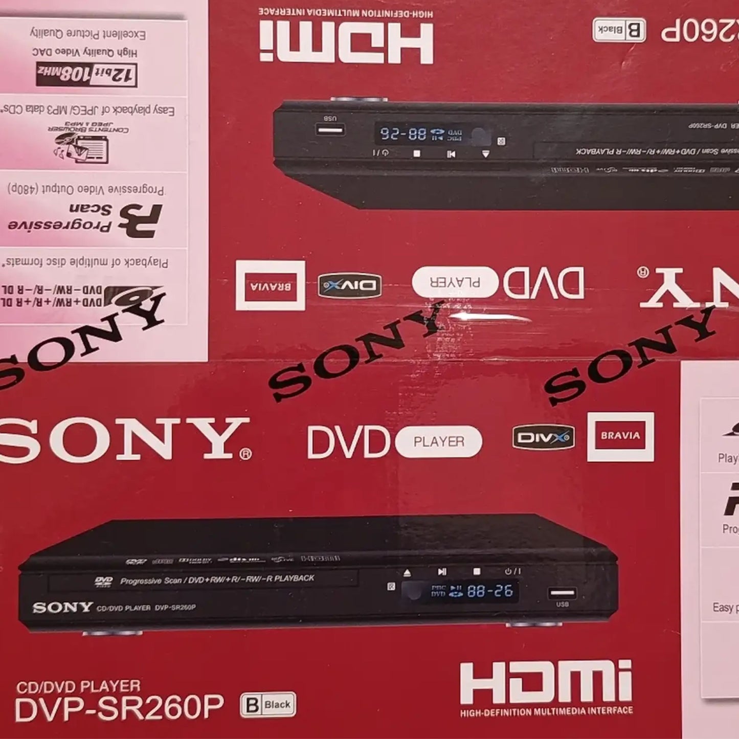 Dvd Player Sony USB+HDMI+RGB