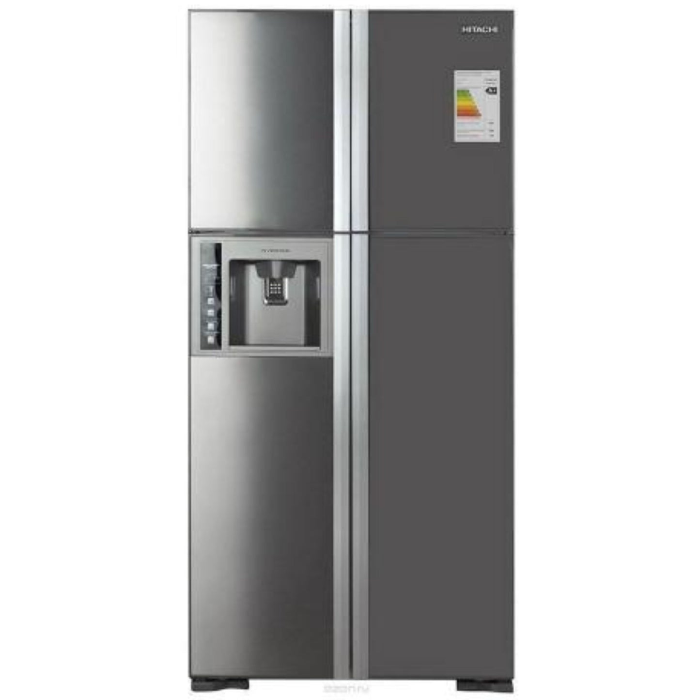 Hitachi Fridge Stainless Steel 184cm Height - Dark grey