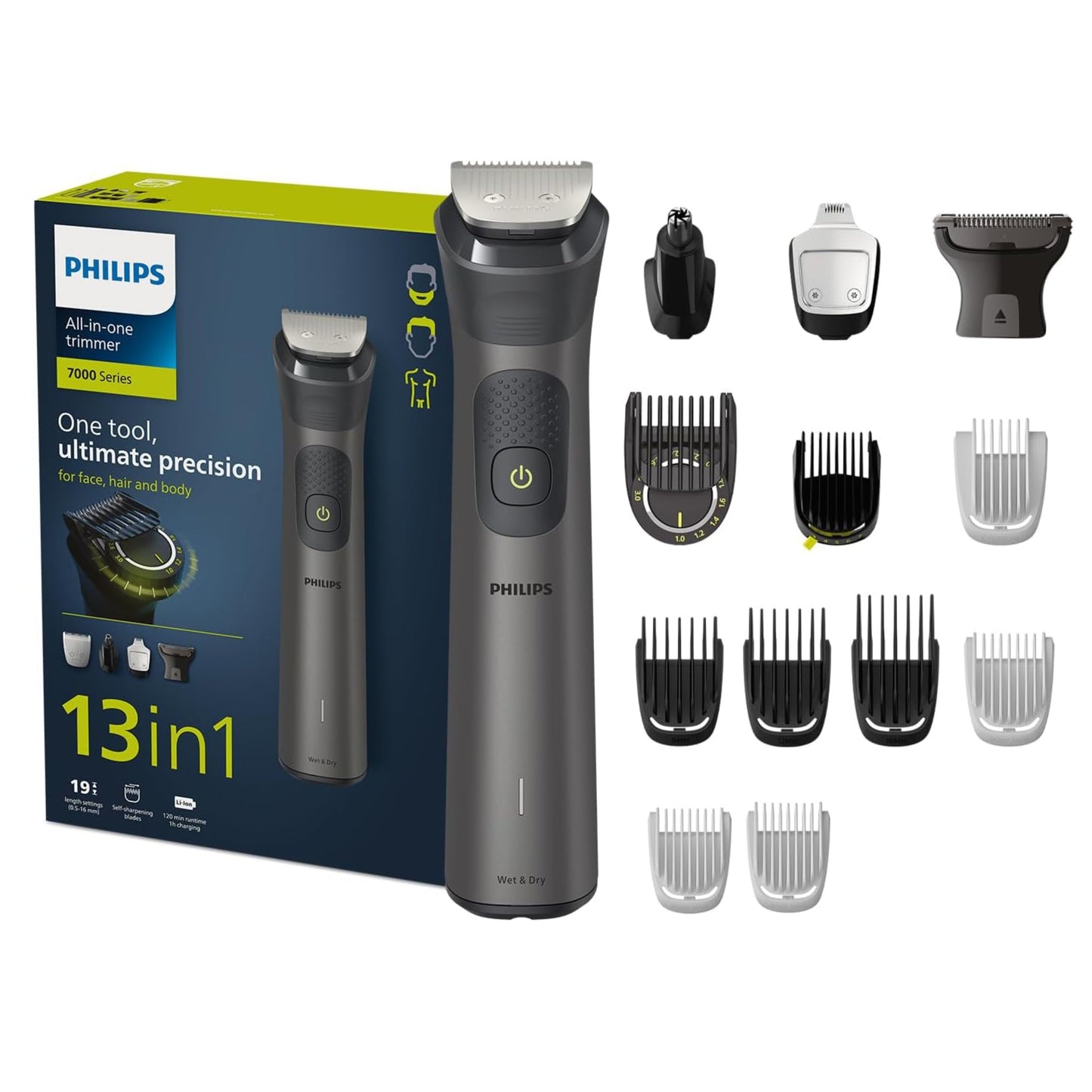 Philips All-in-One Trimmer; | 13-in-1 Face, Hair & Body Grooming | Nose & Ear