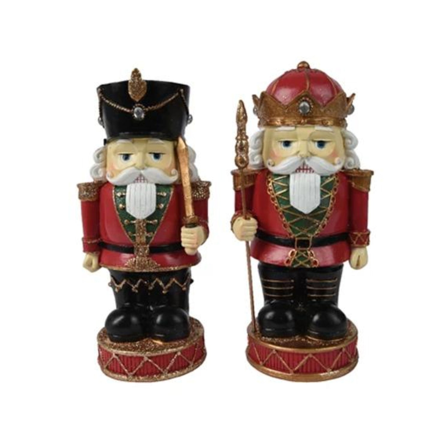 Nutcracker polyresin 1 pc - 27cm Red