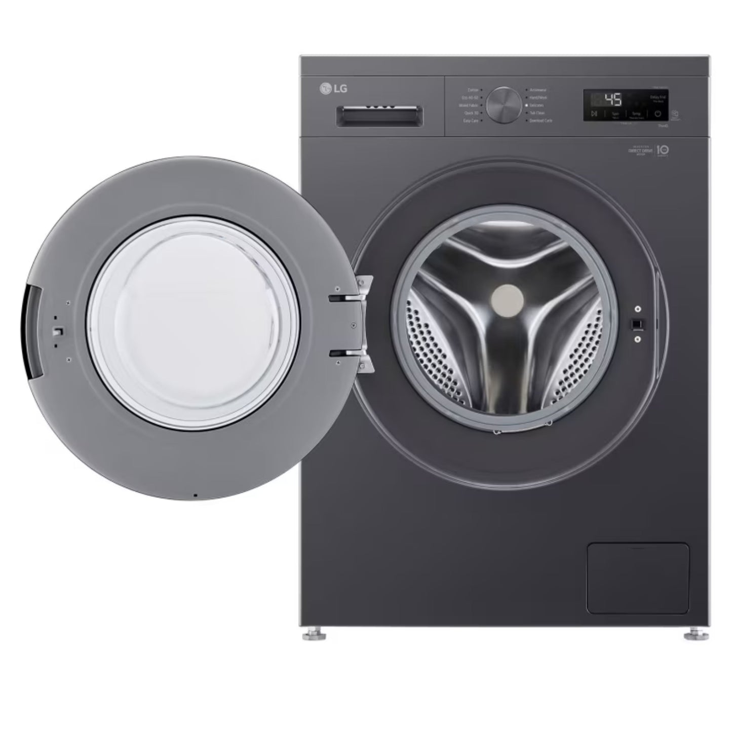 LG 8kg Washing Machine, Direct Drive, Grey