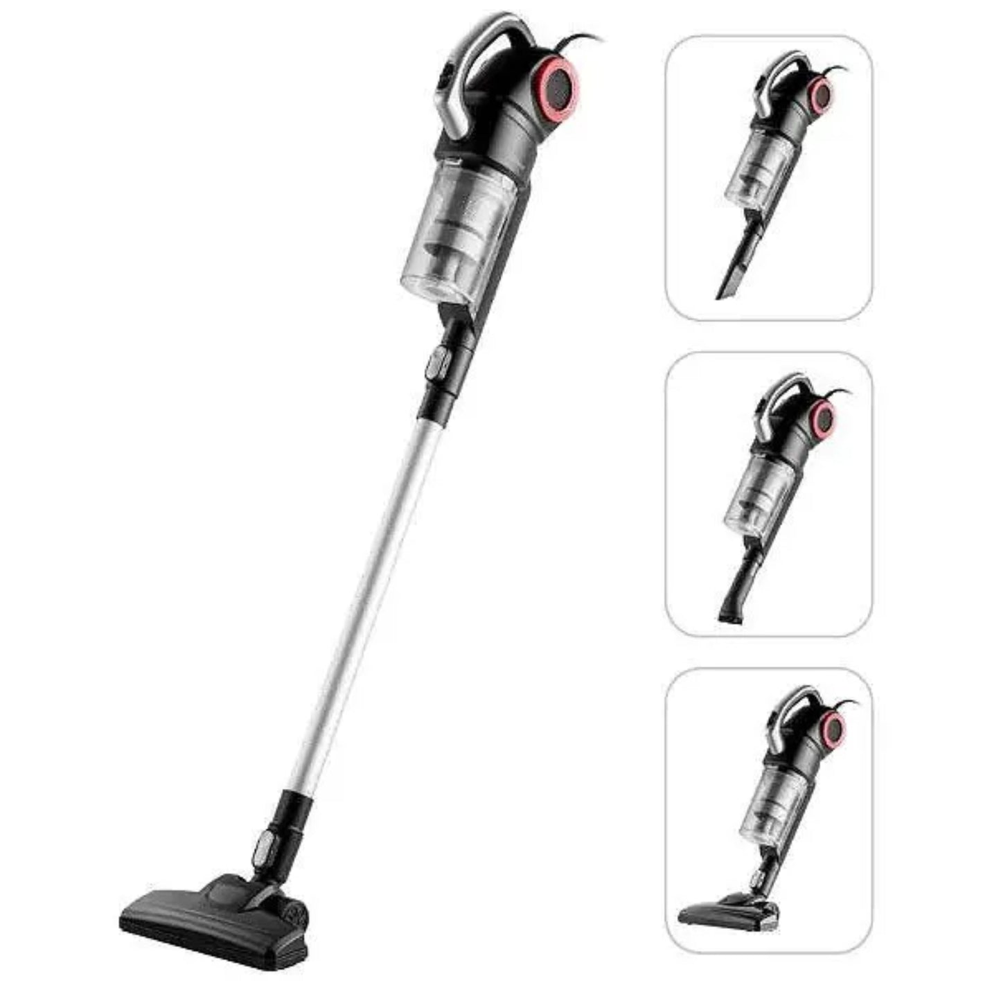 Midea 2 in 1 Light Weight Corded Upright Vacuum Cleaner, 450W Powerful with 0.4L Transparent Dust Container, Stick & Handheld Multi-Surface Cleaning, 5M Cord, High Suction Power, Best for Home,