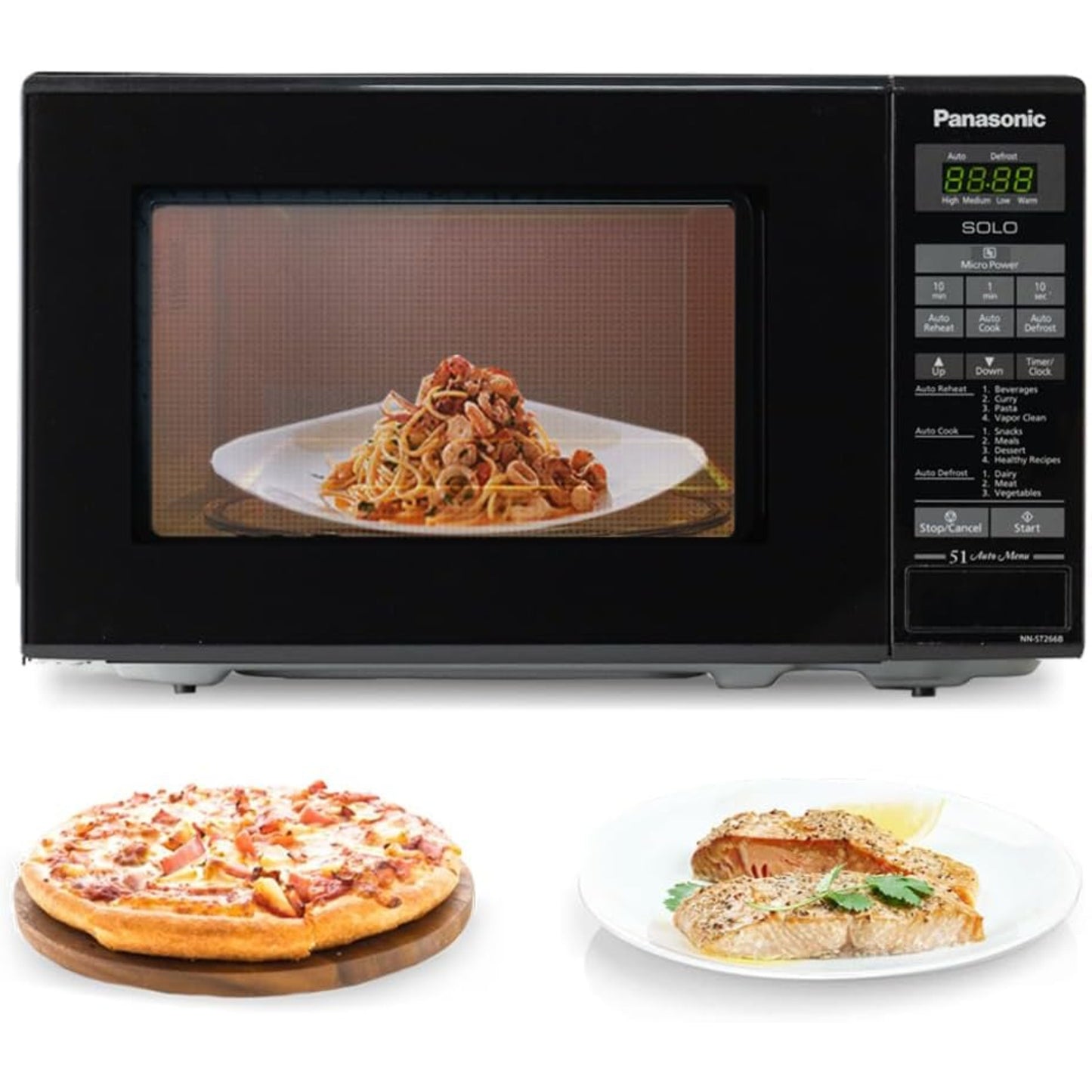 Panasonic 20L Solo Microwave oven,- 800W, - black