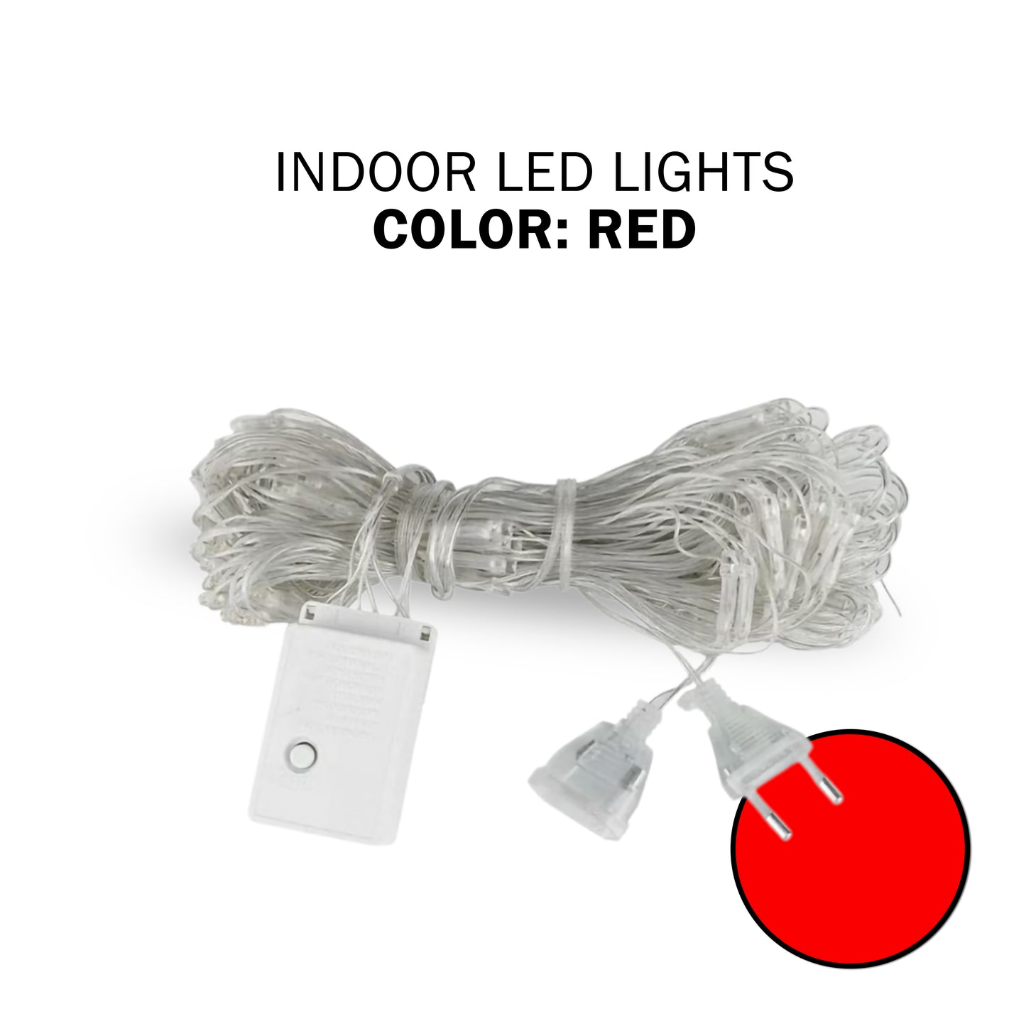 Led lights - white wire 100 lamps