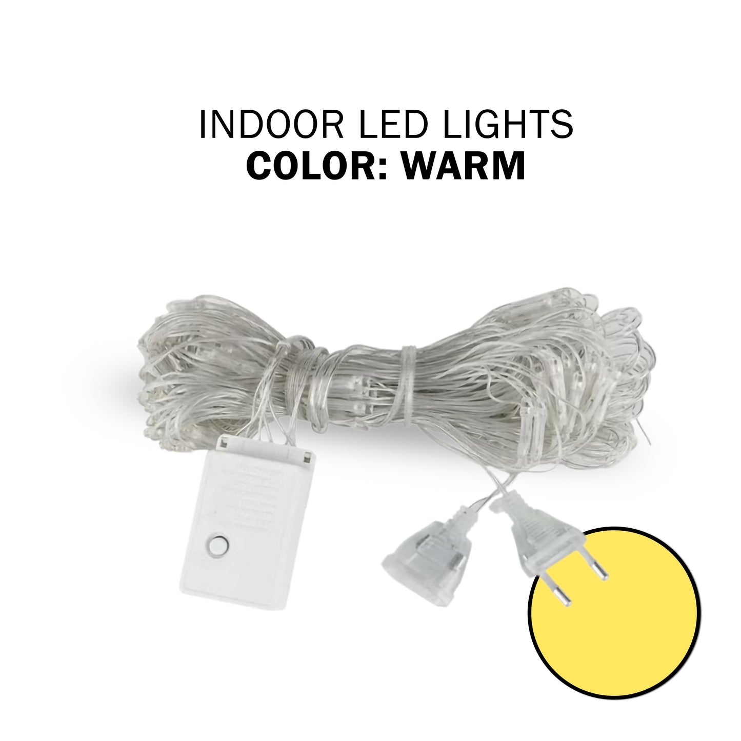 Led lights - white wire 100 lamps