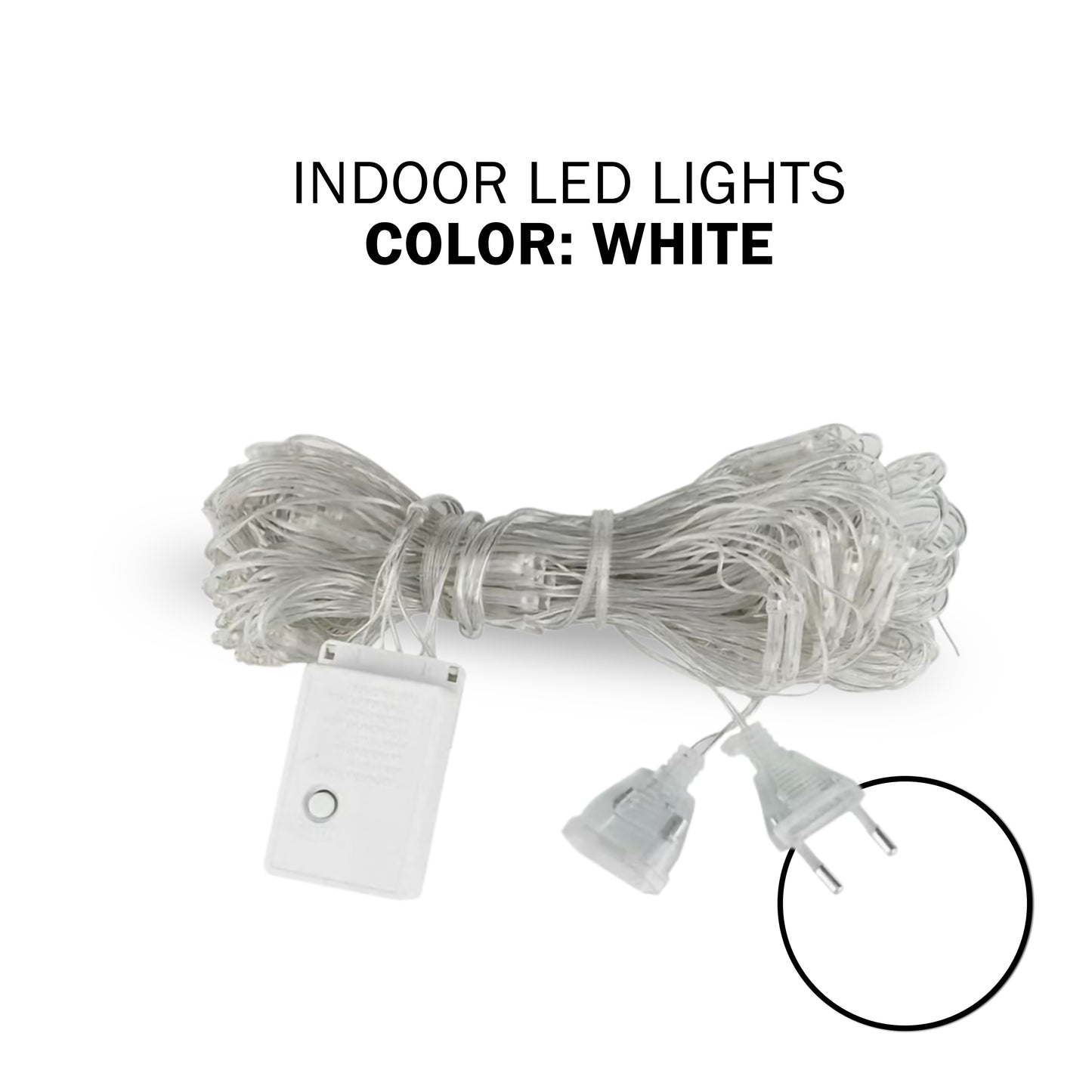 Led lights - white wire 100 lamps