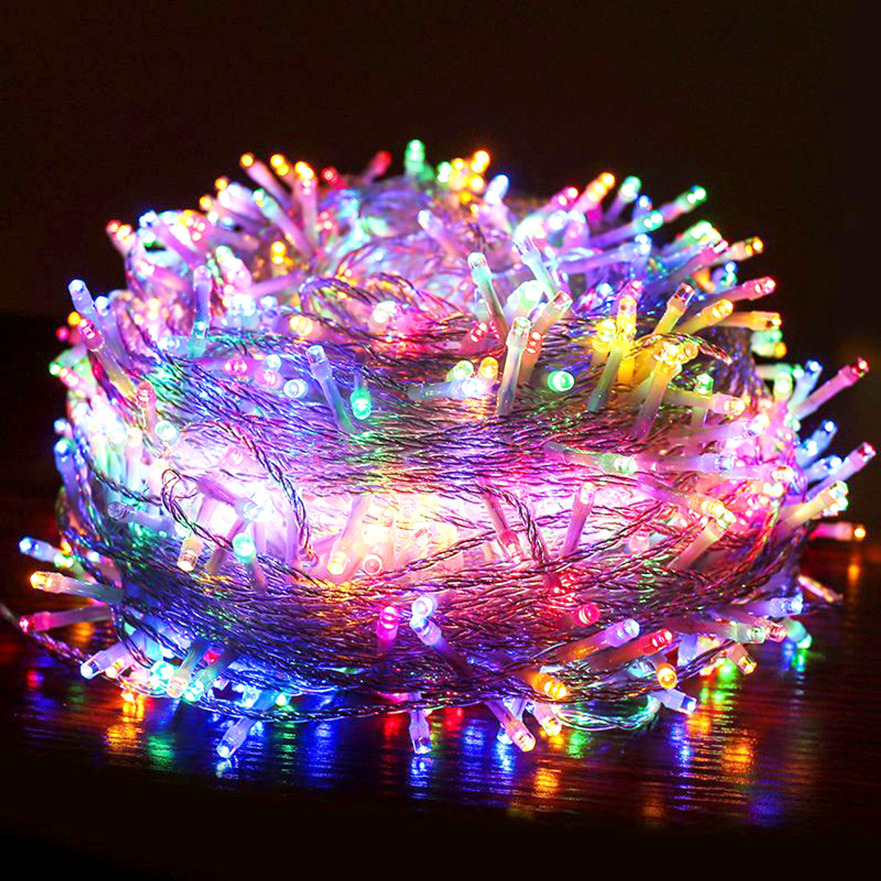 Led lights - white wire 100 lamps