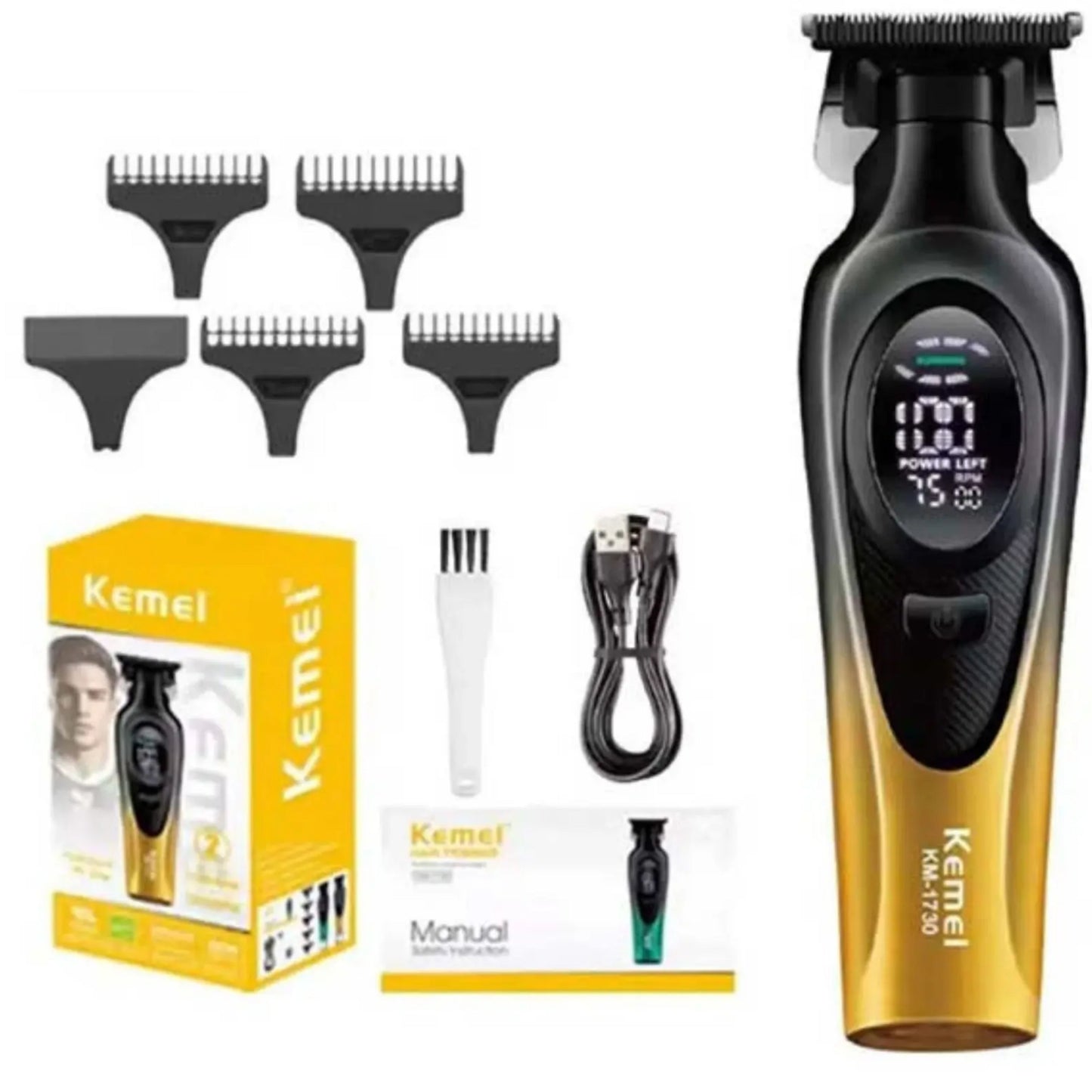Kemei KM‑1730 Professional Trimmer for Men