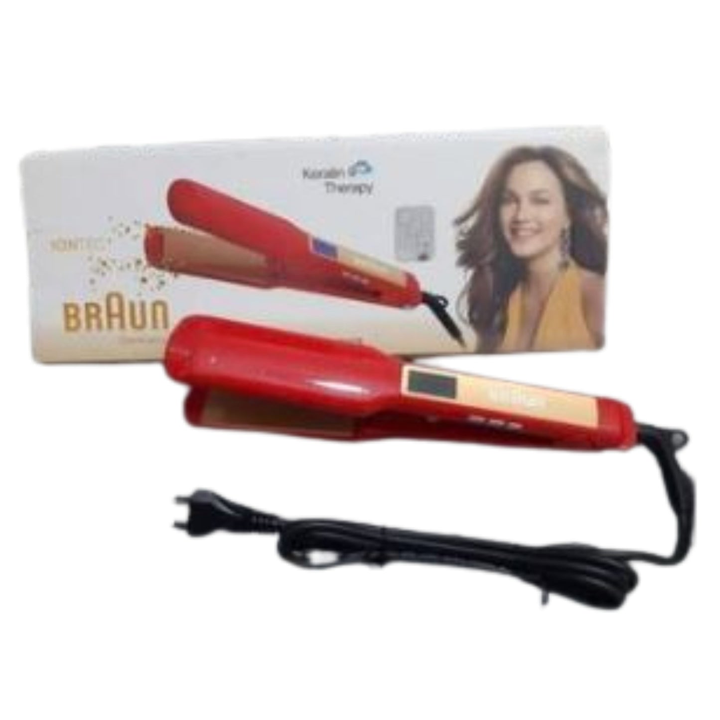 Braun keratin therapy Hair Straightener 220 Degree with digital screen