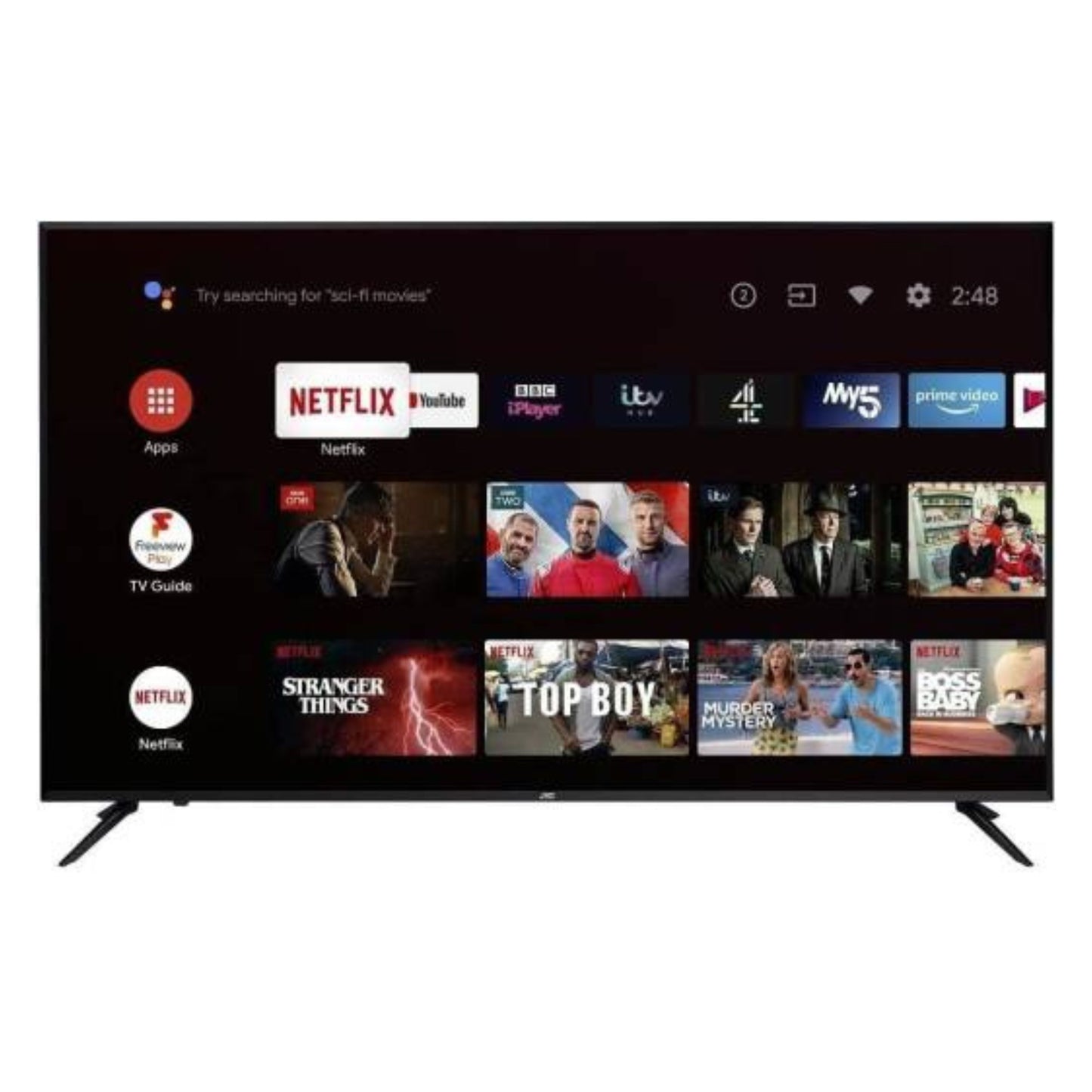 JVC 55 inch Smart TV, 4K UHD Android 11 LED TV