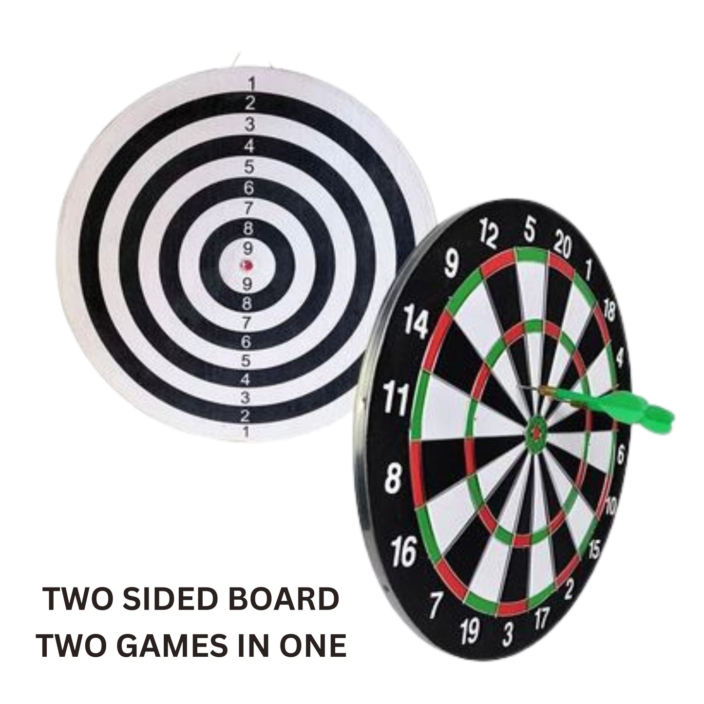Double Sided Dart Board Game - 45cm