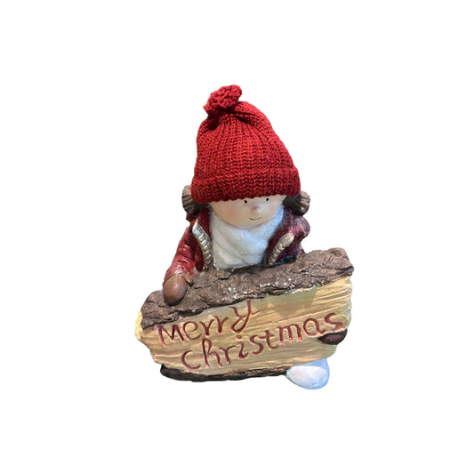 Christmas Gnome With Sign
