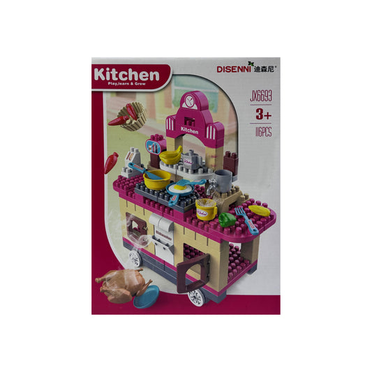 116 PCS fast food truck DIY house block