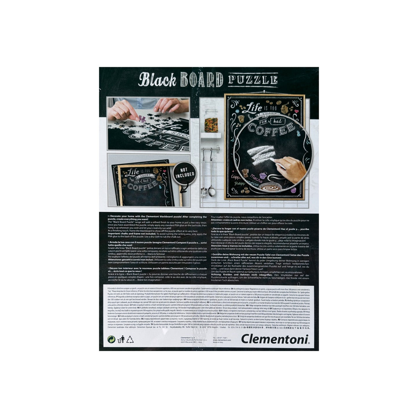 Coffee  Black Board Puzzle