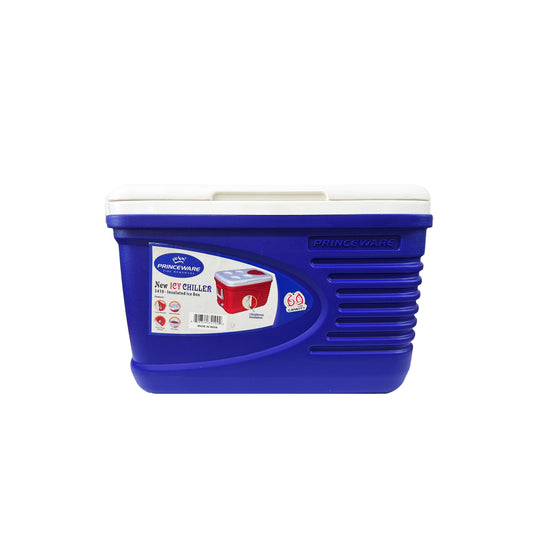 Portable Cooler with Handle, Glass Holder - 60L