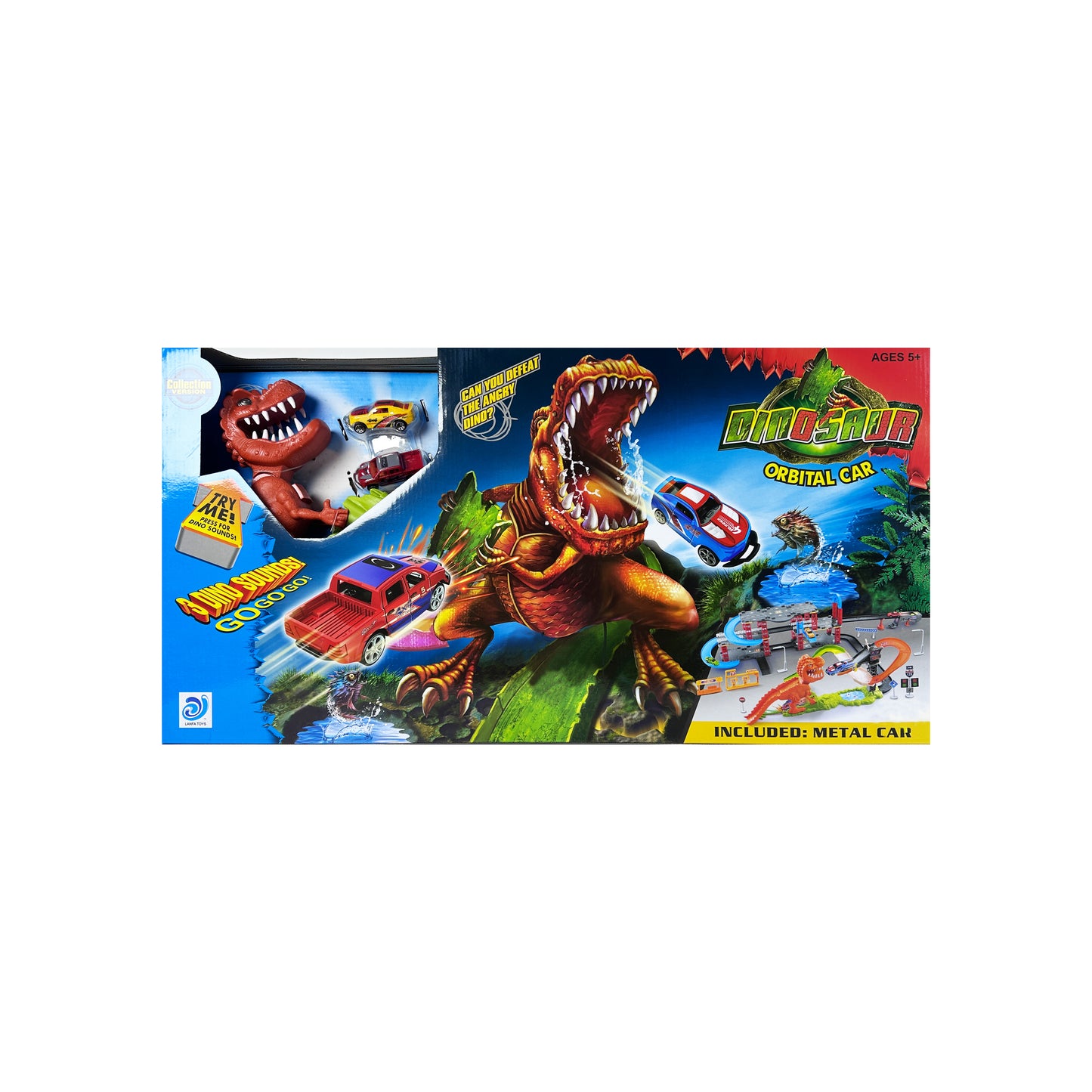 Dinosaur Orbital Car Set