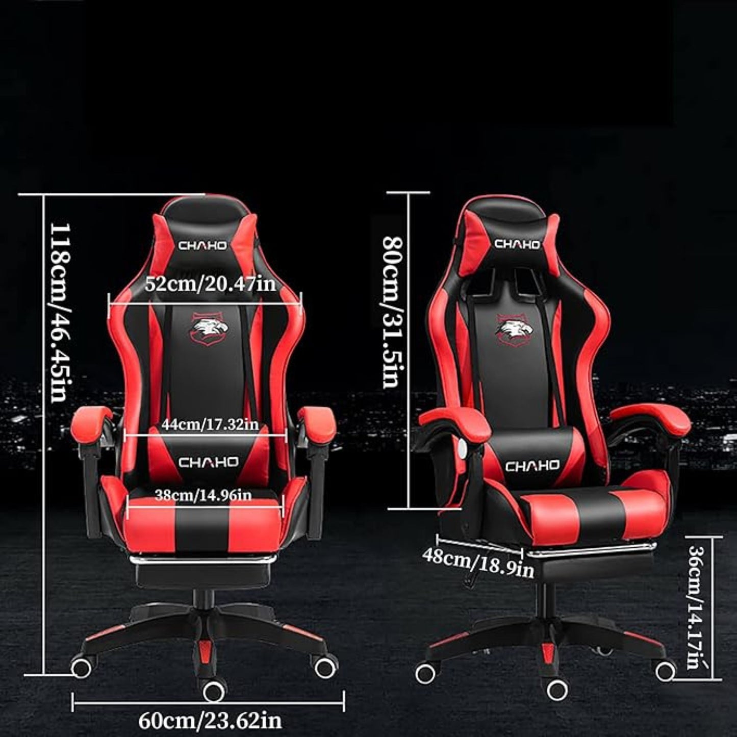 Chaho Esports Gaming Chair  Available in 4 colors