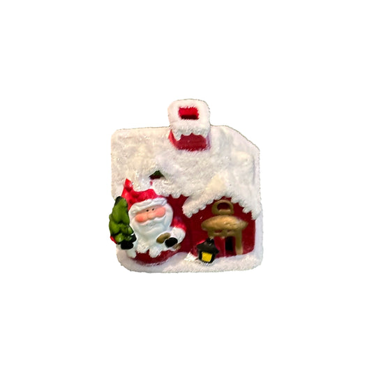 Christmas Santa House Porcelain 15x12 cm