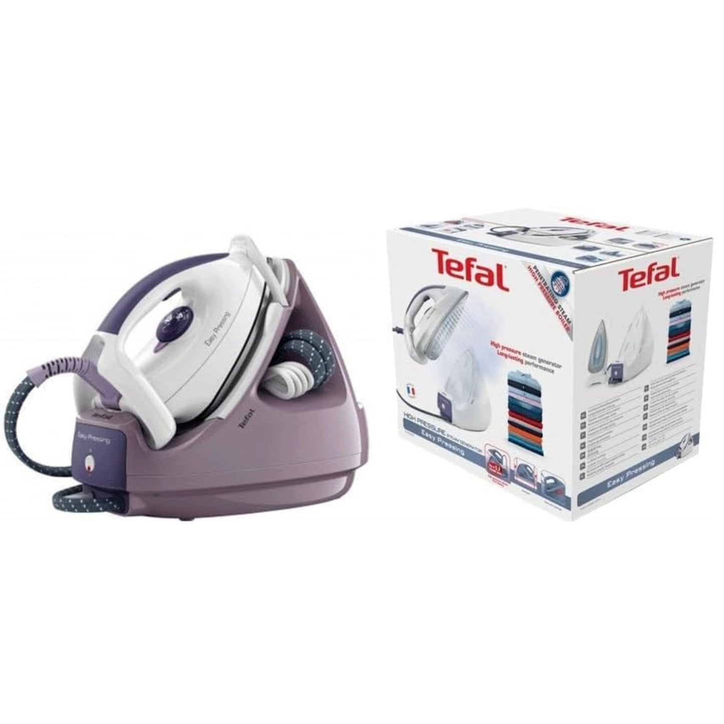 Tefal steam Iron Station, Plastic, 1 litres,1950-2320W, White/Purble "International Warranty"