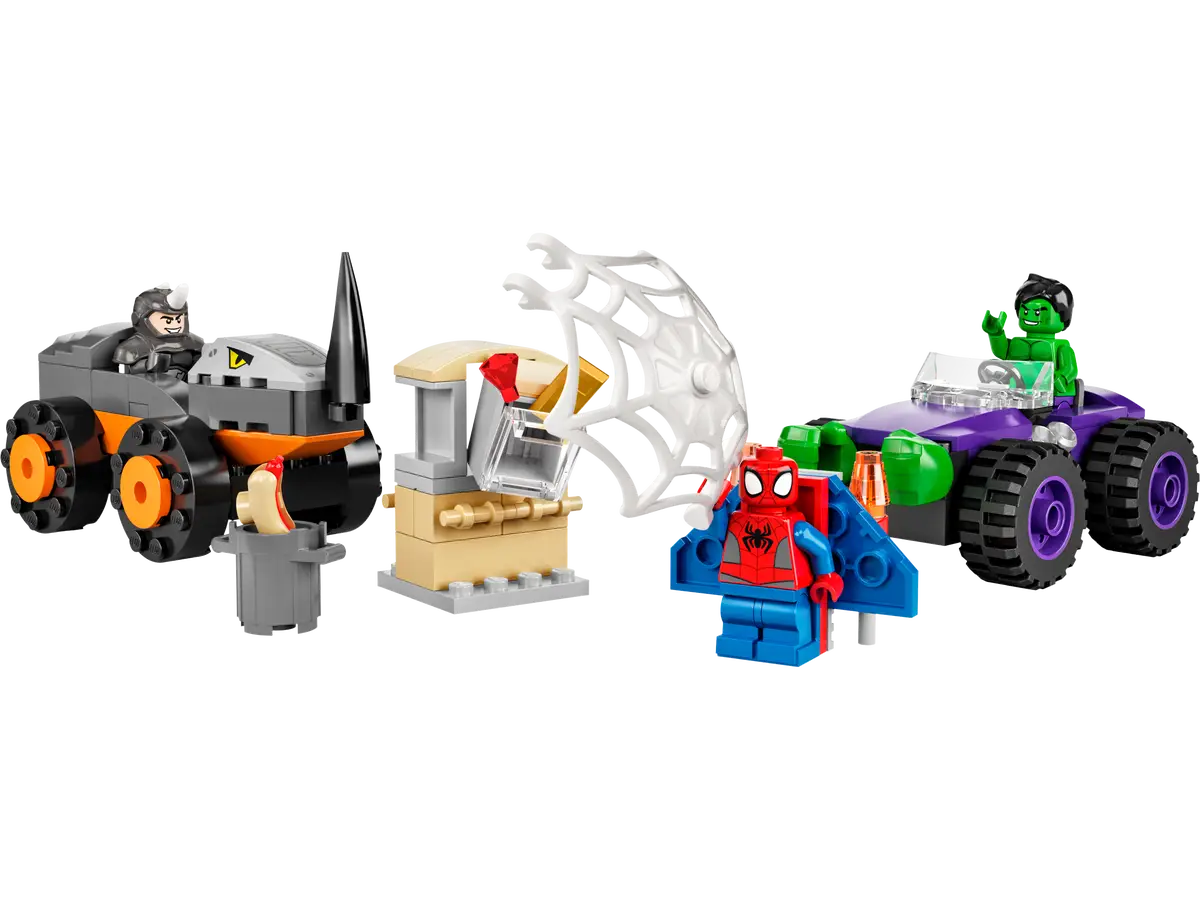 Lego Hulk vs. Rhino Truck Showdown
