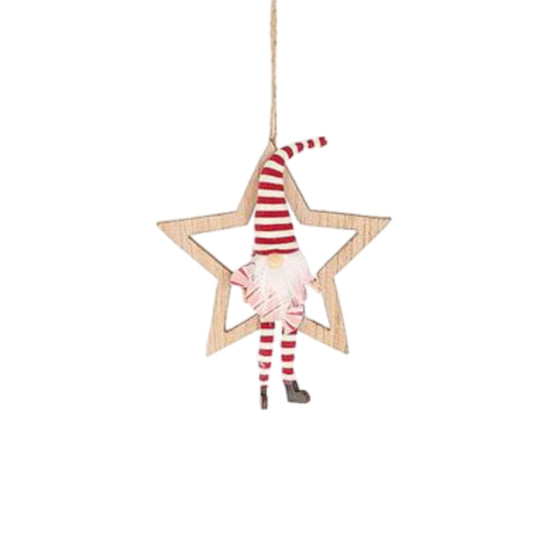 hanger gnome With  star L=17cm W=30cm H=4cm
