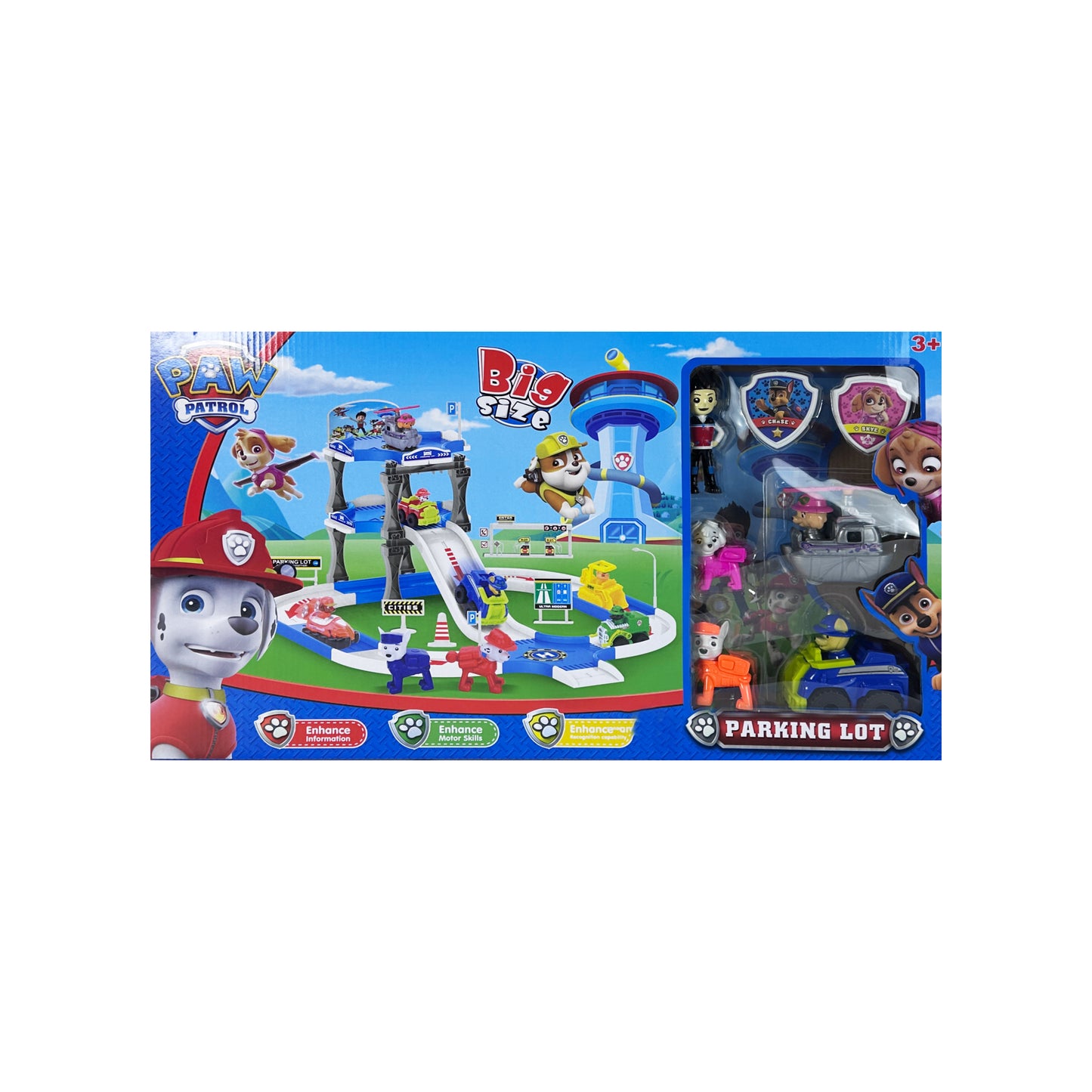 Paw patrol Parking Lot And Slide - CHASE & SKYE