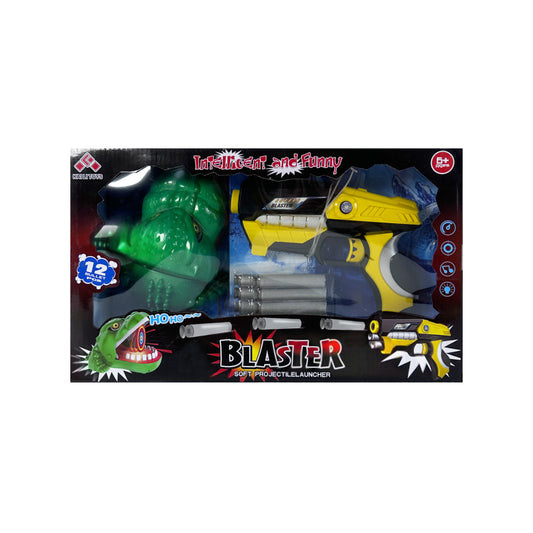Soft Bullet Plastic Gun Toys Set Electric Ferocious Open Mouth Crocodile