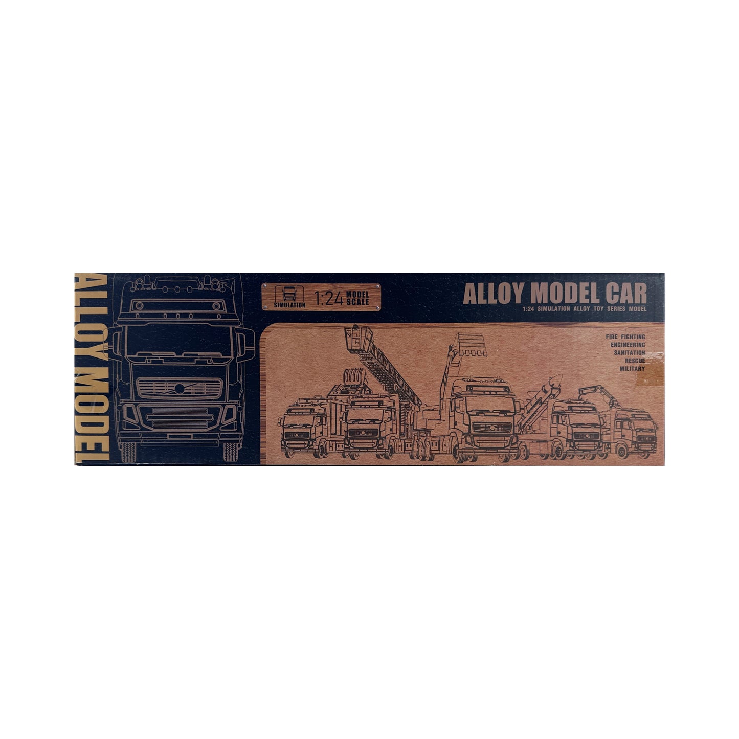 Alloy Pull Back Engineering Truck