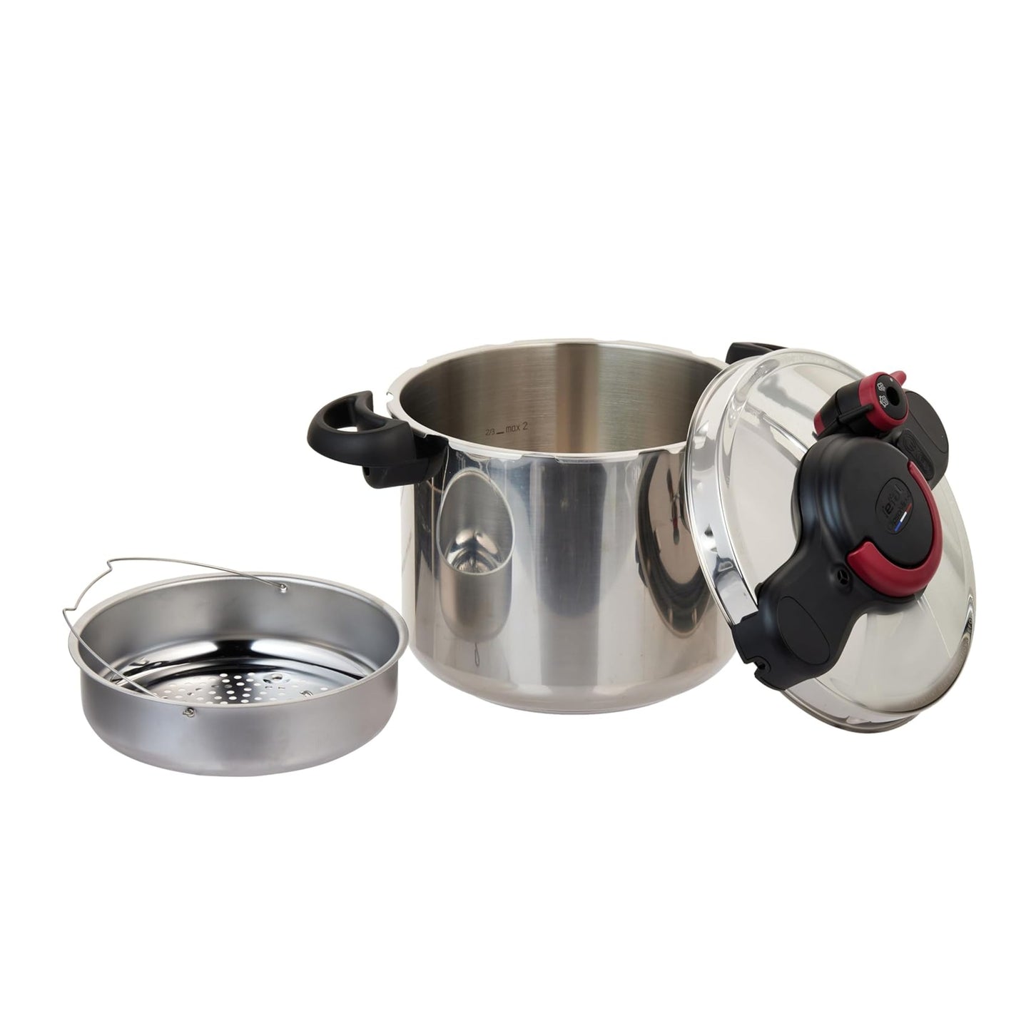 Tefal Clipso Minute Easy 9 Litre Pressure Cooker, Stainless Steel