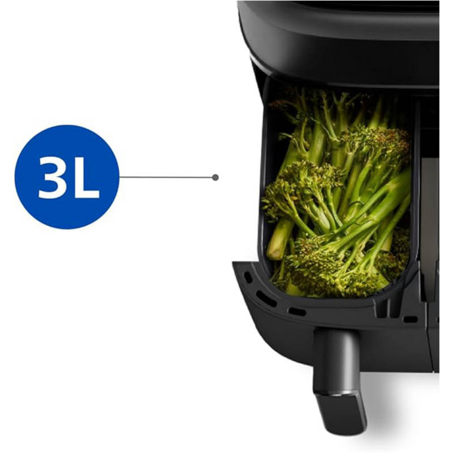 Philips Dual Basket AirFryer 3000 Series - 2750W, 9L Capacity, 2 Basket Drawers, 8 Presets Touchscreen, Black