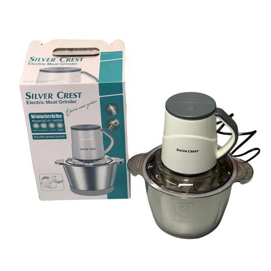 Silver crest white colour meat grinder-chopper heavy duty 3L 1000W