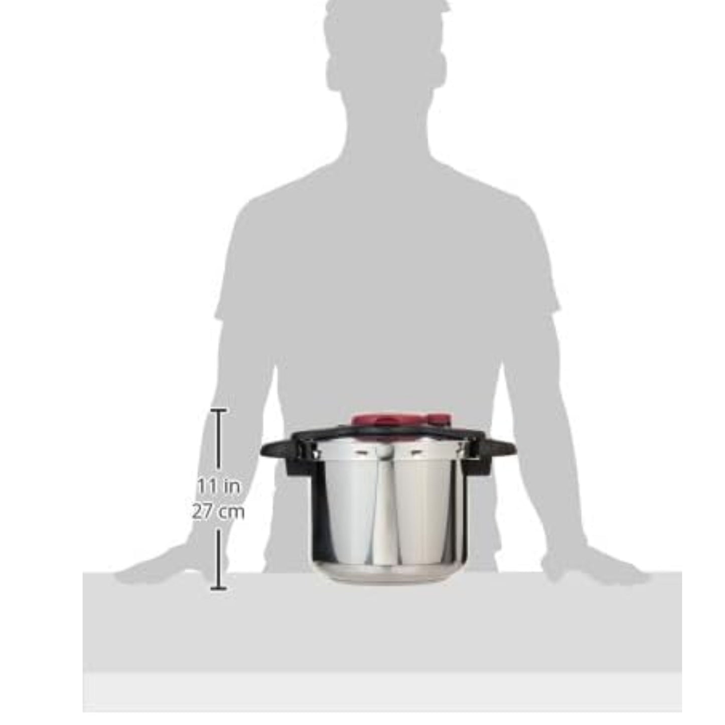 Tefal Clipso Minute Easy 9 Litre Pressure Cooker, Stainless Steel