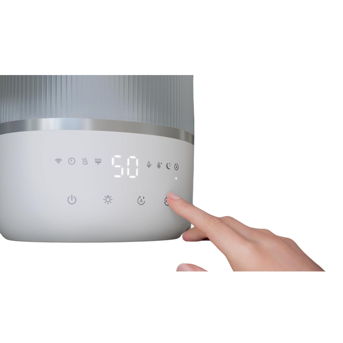 Philips Smart Humidifier - Compact but powerful with SkyHigh Mist, up to 32 hours runtime, 3L water tank refill, silent with sleep mode and night light, for (bedroom) rooms up to 38 m²