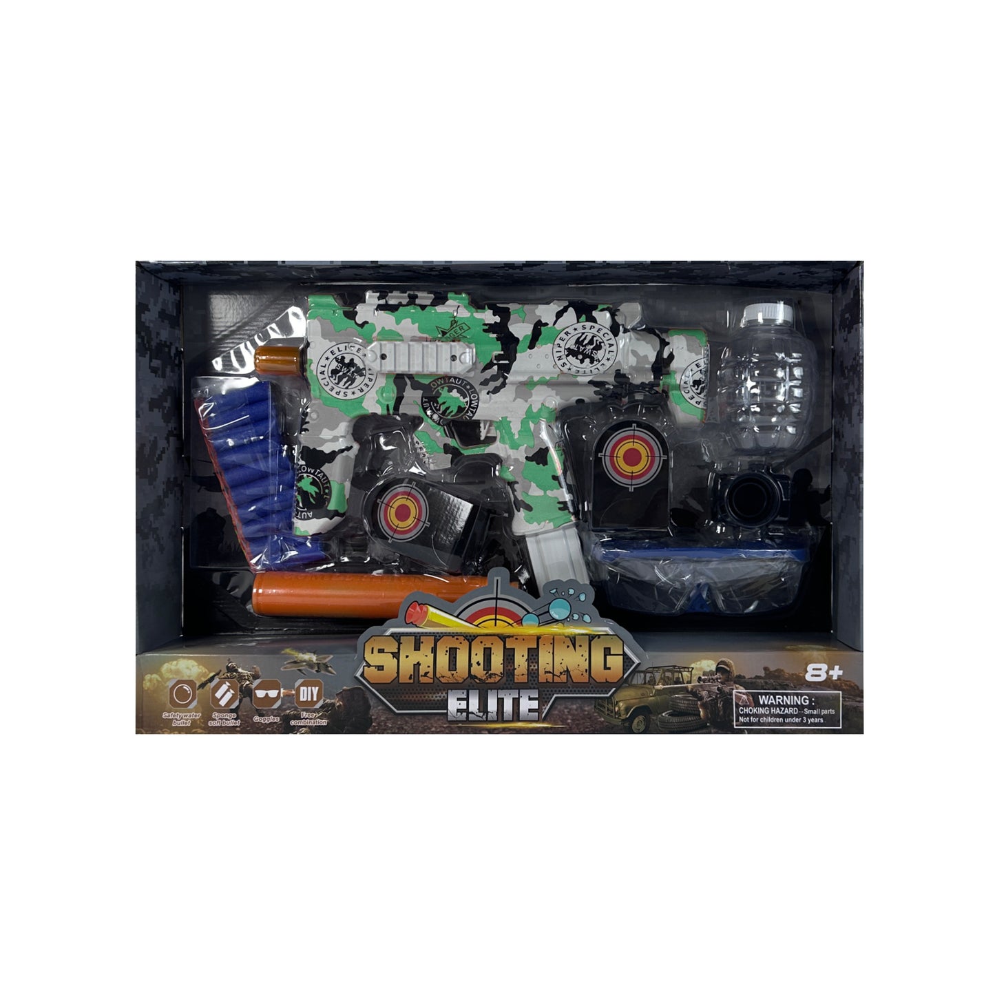Electric Bullet Toy  Battery Operated Gel Ball Gun Ejection Water Beads Blaster Gun Toy