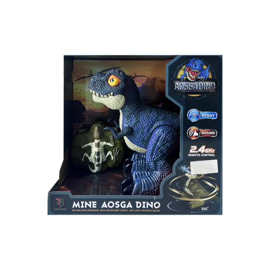 R/C Walking Dinosaur With Water Mist Spray, Led Light Roaring Sound