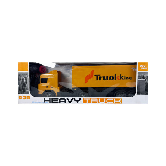 Semi Truck and Trailer with Lights