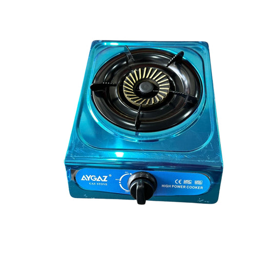 Aygaz  Gas Stove, Tempered Glass 1 Burner stainless Cooker