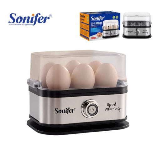 Sonifer  Mini Electric Egg Cooker – Fast 6-Egg Steamer Boiler