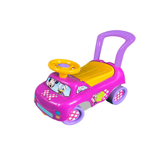 Dede 2 in 1 1981 Disney Minnie Ride On Car, Multi Color