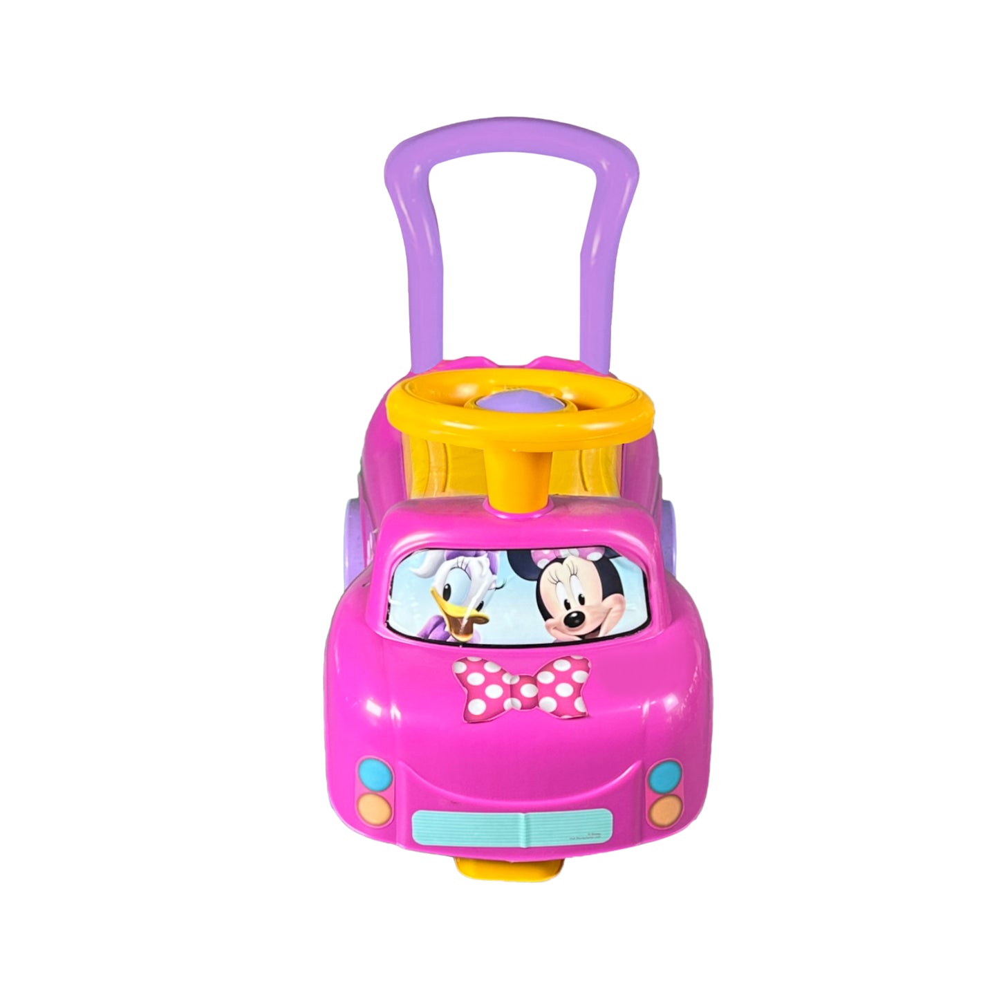 Dede 2 in 1 1981 Disney Minnie Ride On Car, Multi Color