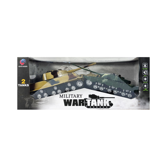 Remote Control Military Combat Fighter Tank  With Headlights And Army Sounds
