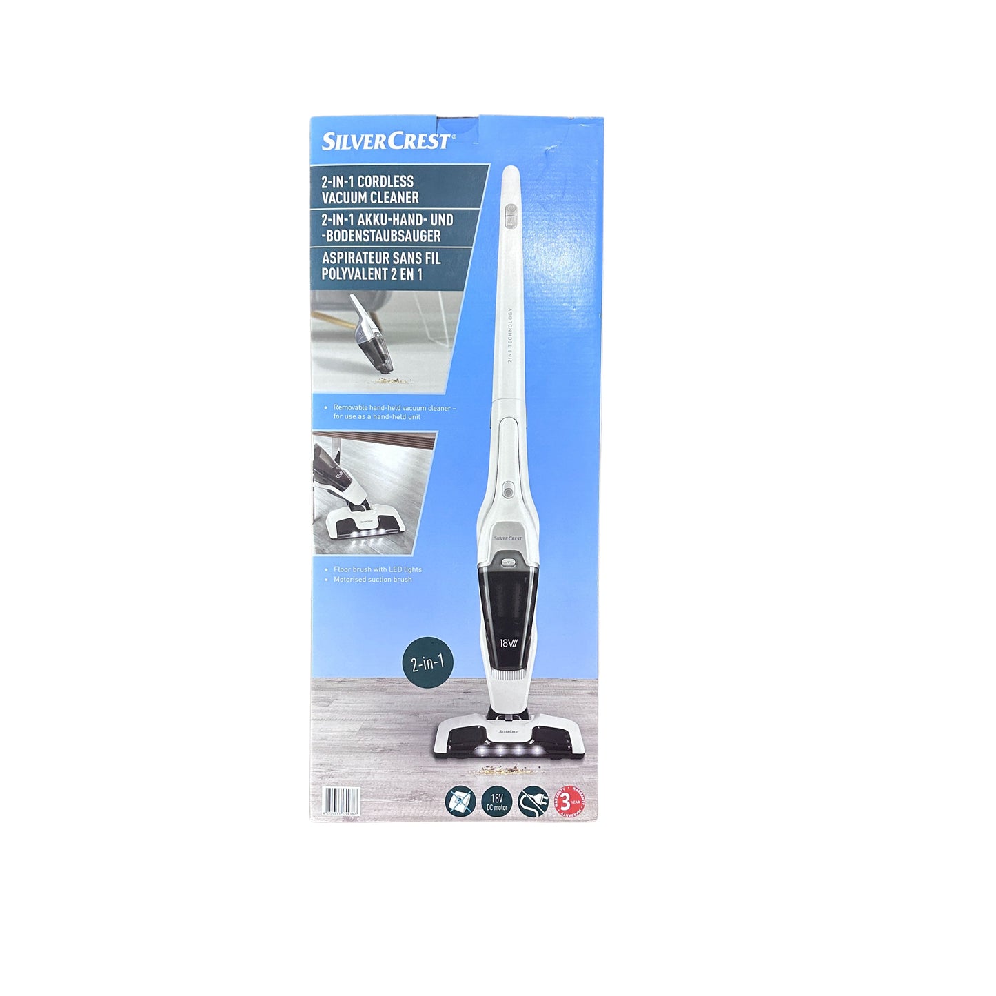 Silvercrest - Cordless Stick Vacuum Cleaner 2 In 1 Europe - 18V
