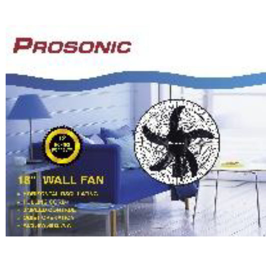 18'' Wall fan  3 speeds control 70W